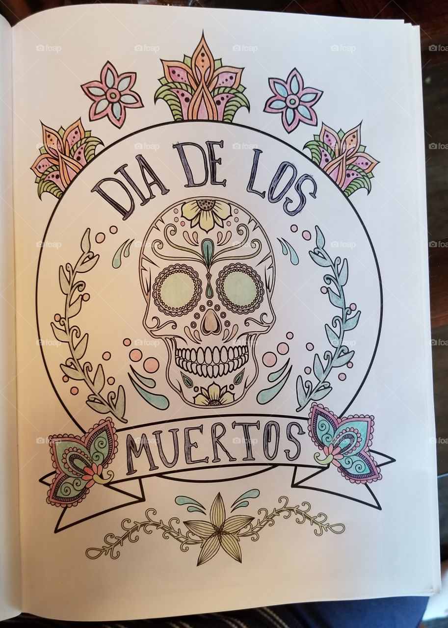 my artwork from the day of the dead