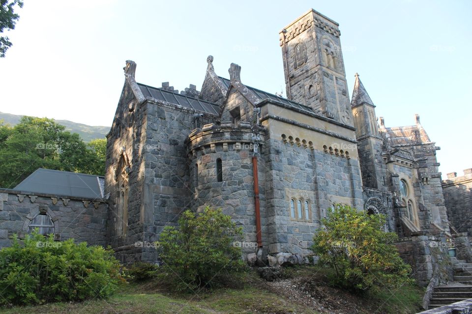 Chapel by Loch Awe in Scotland 