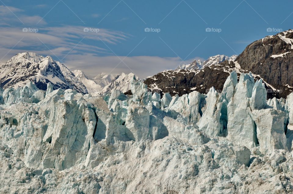 Alaskan glacier during winter