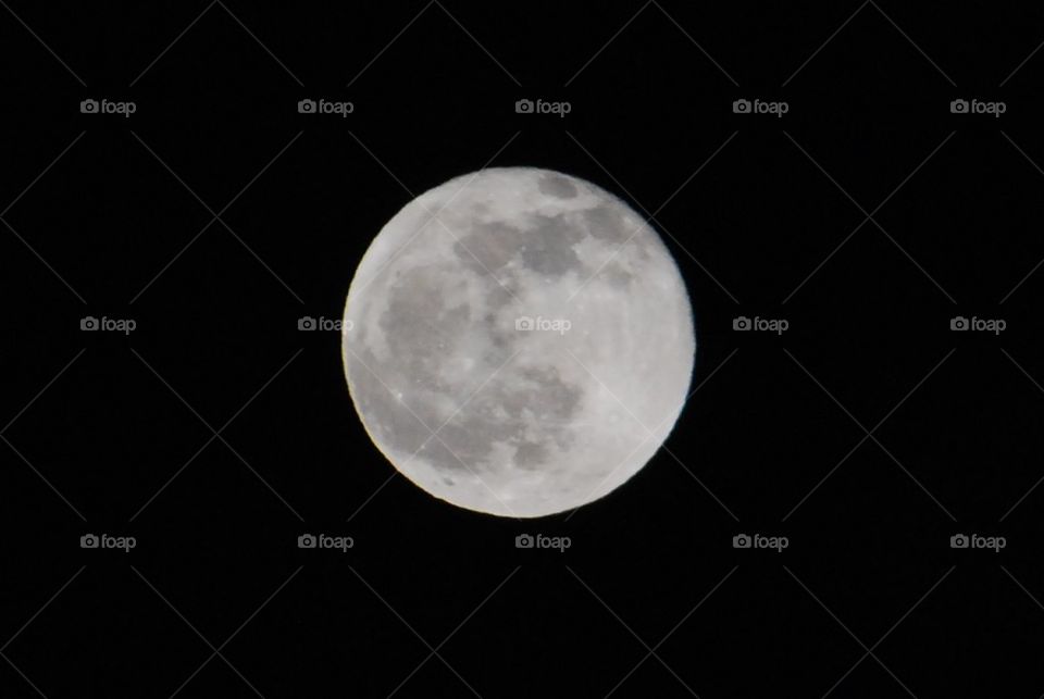 Last nights bright moon 