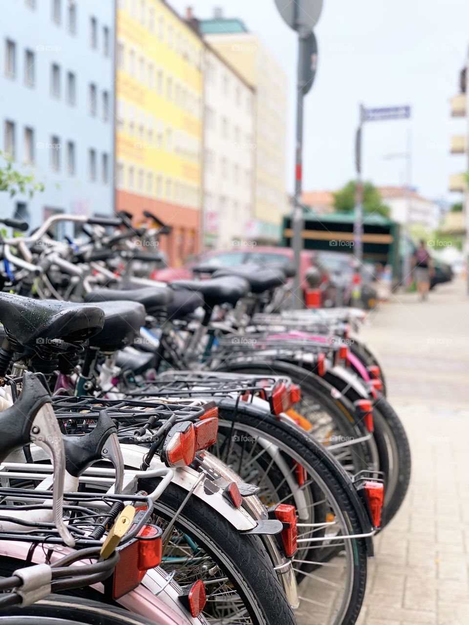 Bicycles in the city 