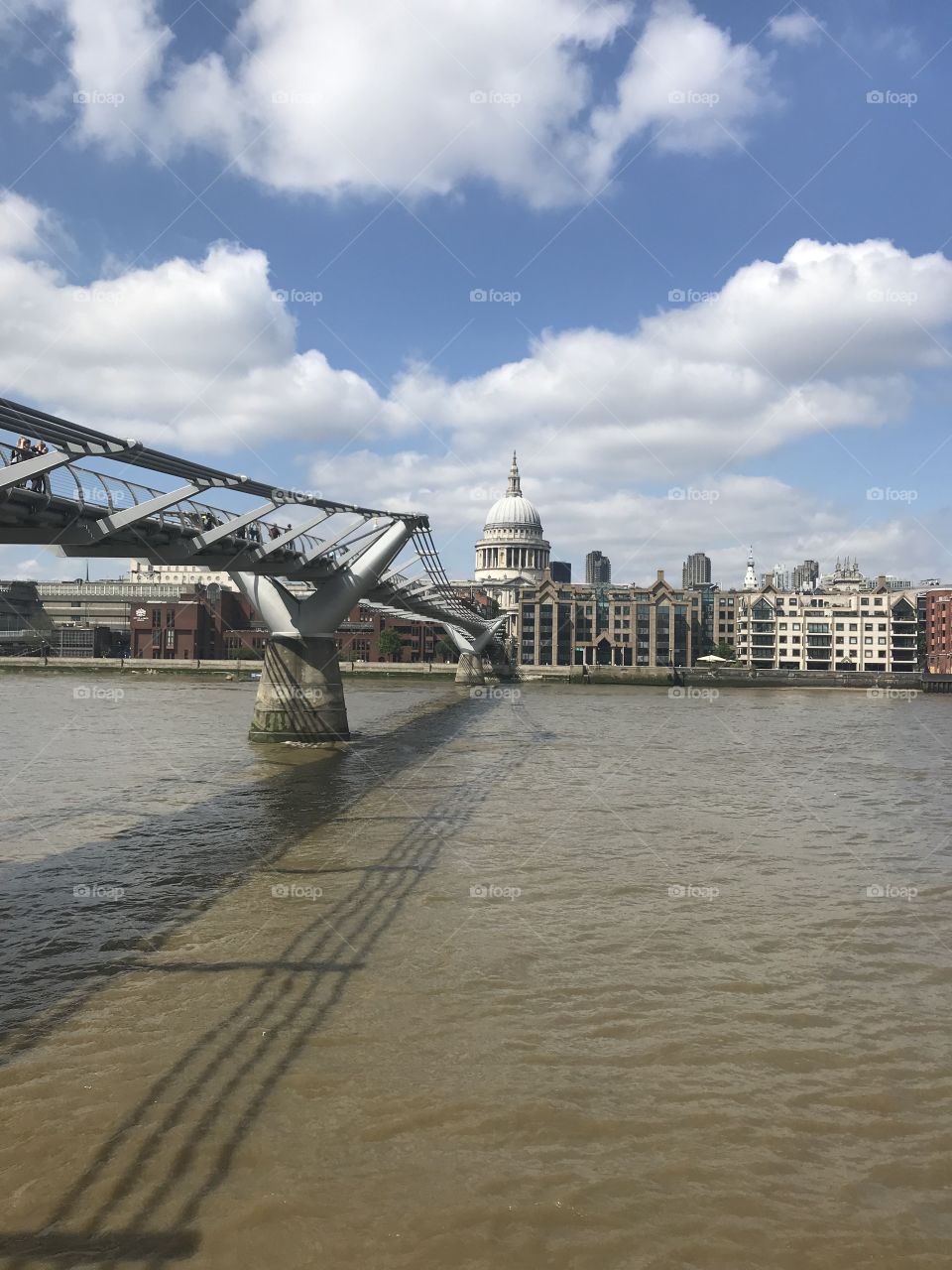 Millennium bridge to St. Paul’s 