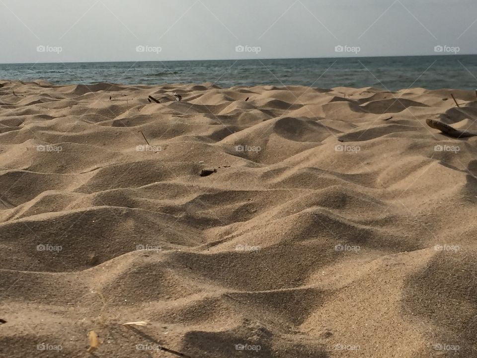 Soft sandy beach, MI