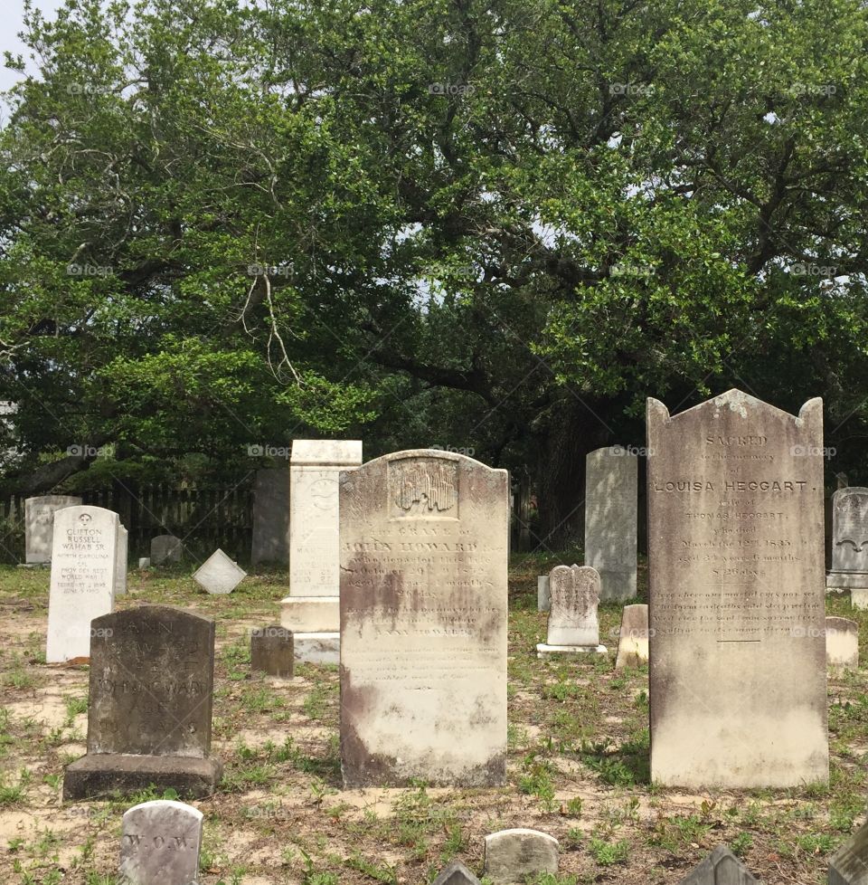 Cemetery on Ocracoke Island, NC