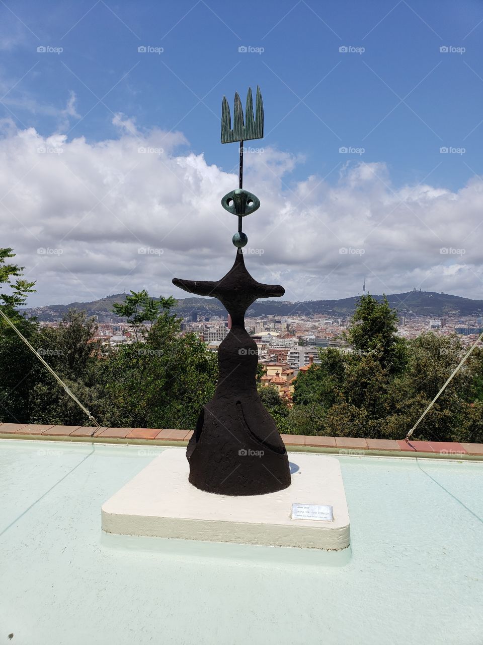 Miro museum with view; Barcelona