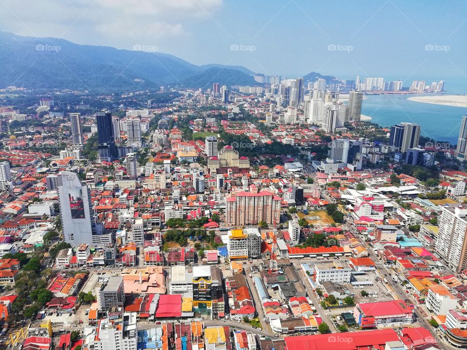 top view of Kuala Lumpur in Malaysia