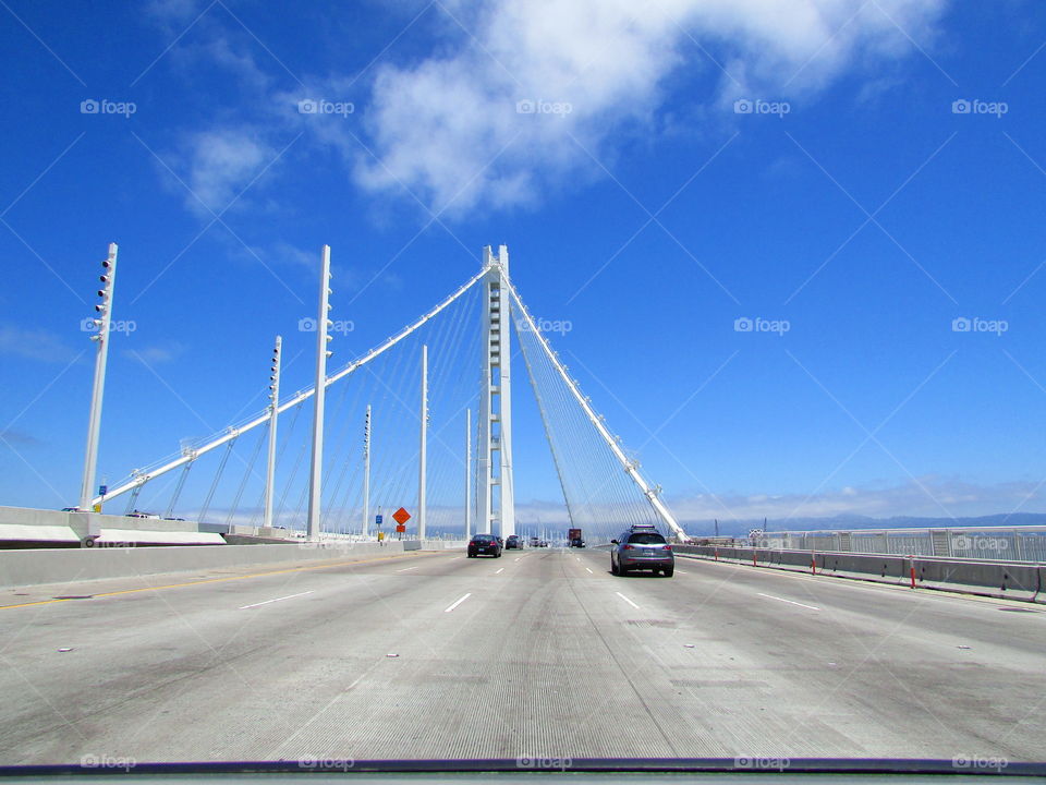 Road Trip, on the New Bay Bridge in San Francisco, CA