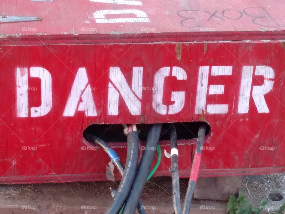danger electrical box