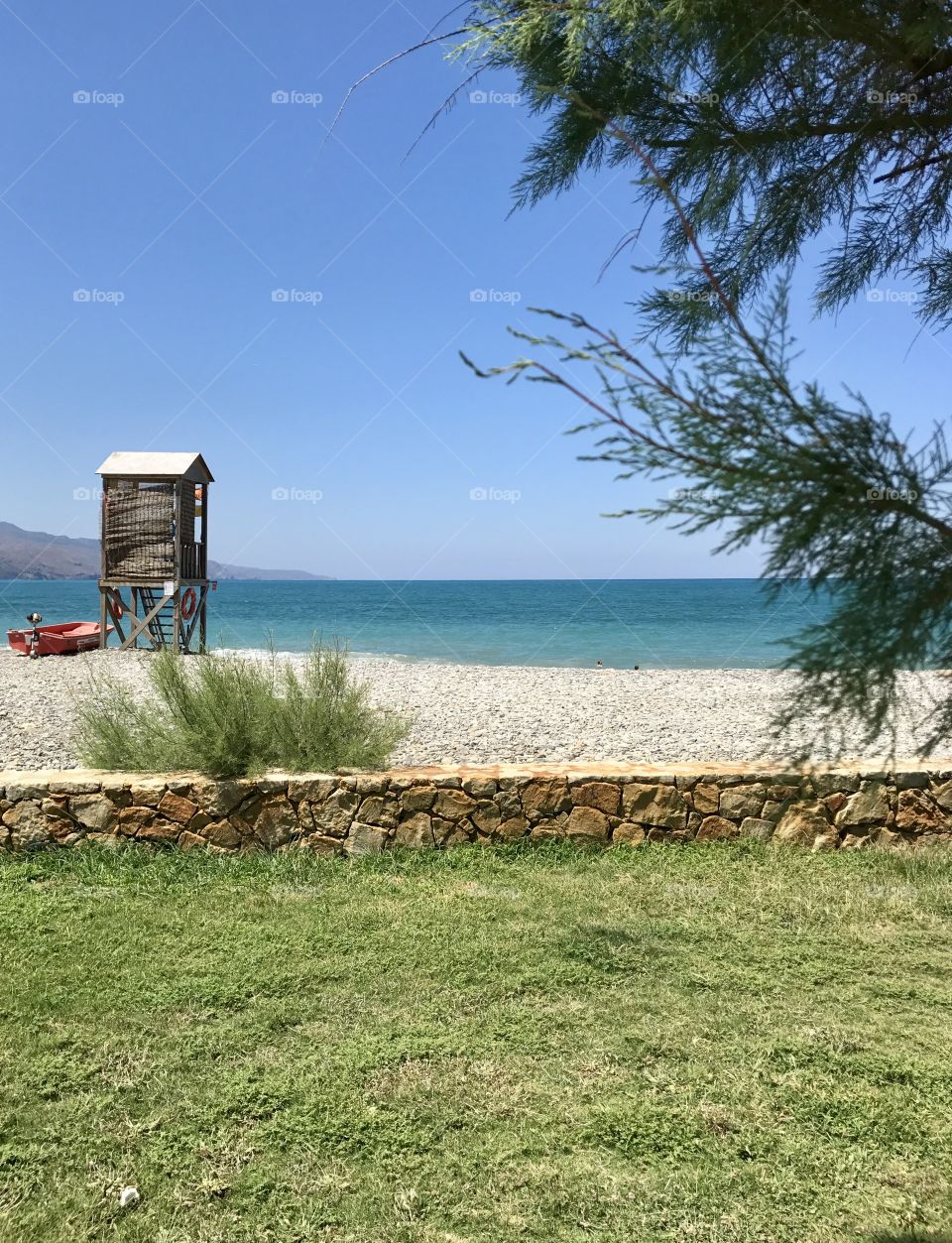 Lifeguards tower