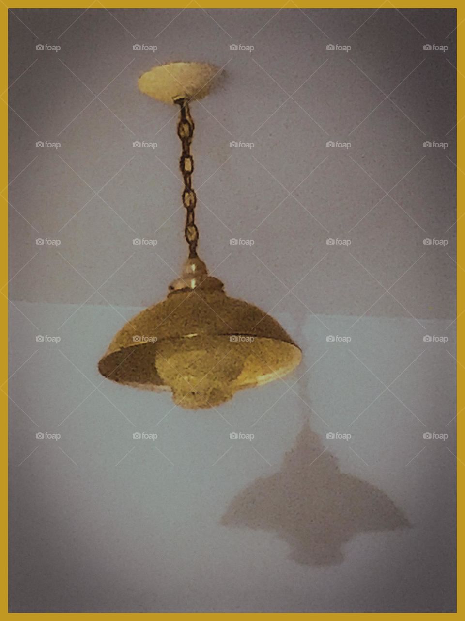 A ceiling light.