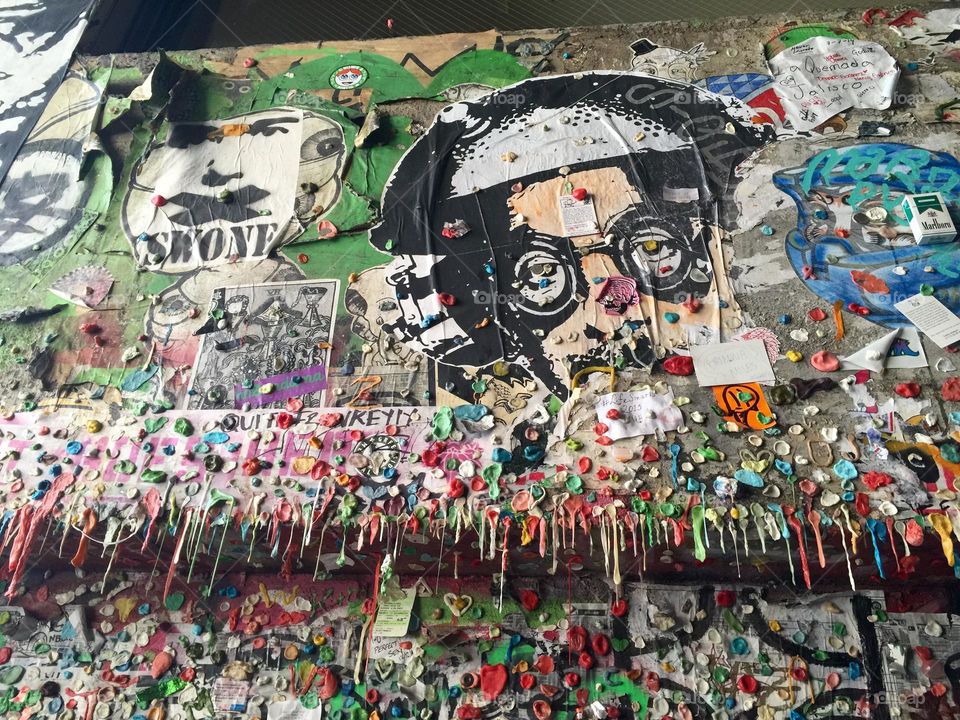 Sticky Gum Wall - Seattle, WA