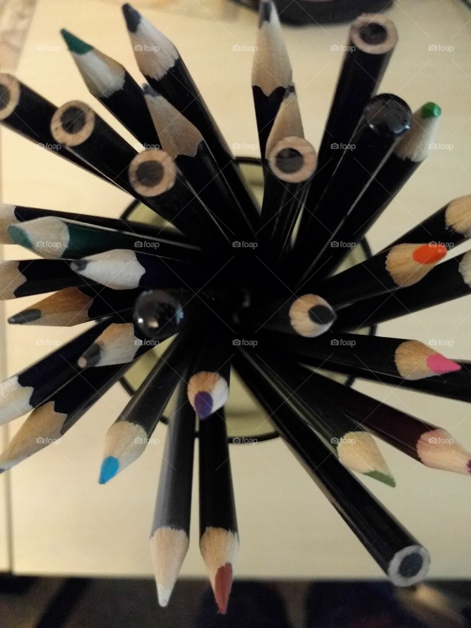 Art Pencils in a Wine Glass