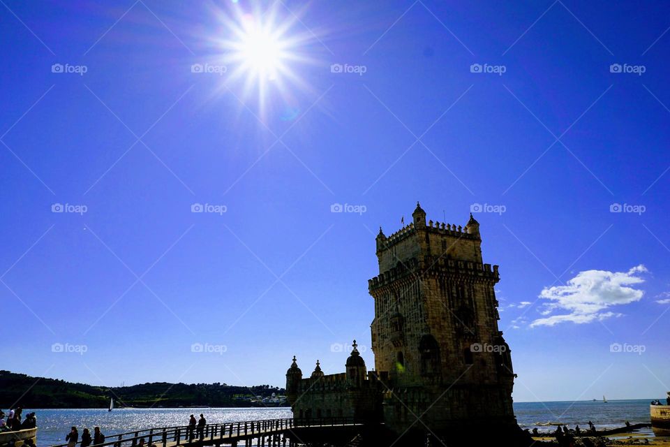 Beautiful castle in Lisbon Portugal