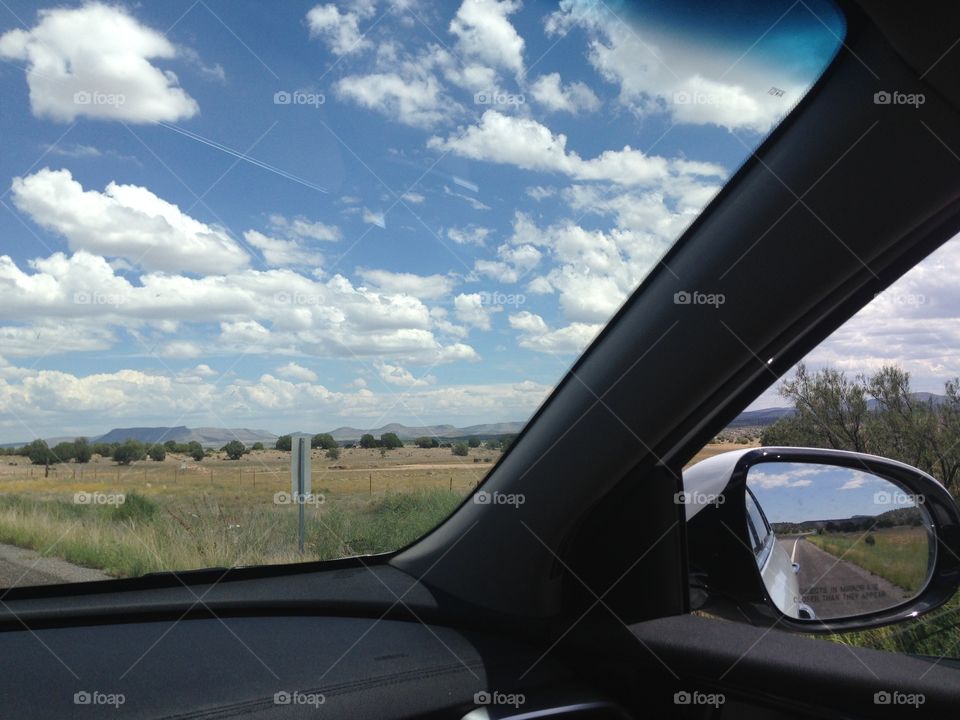 Desert view from the car,Utah