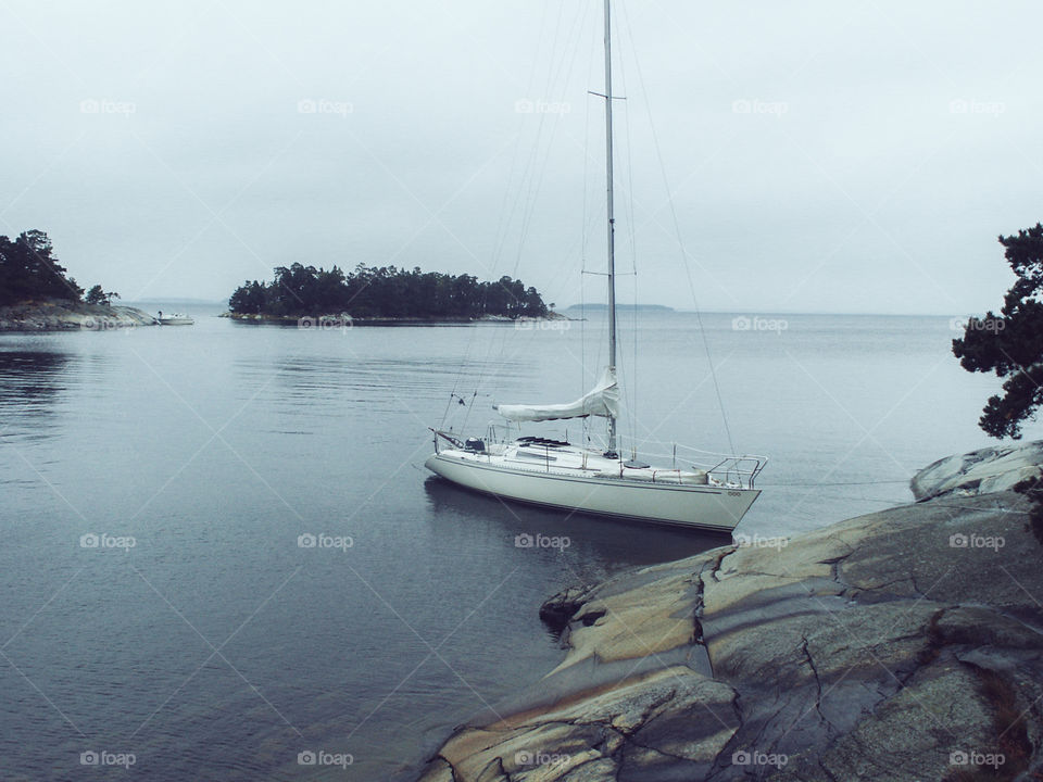Sailboat in the Stockholm archipelago