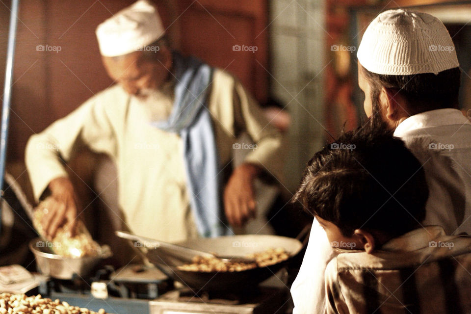 Peanut stand in India