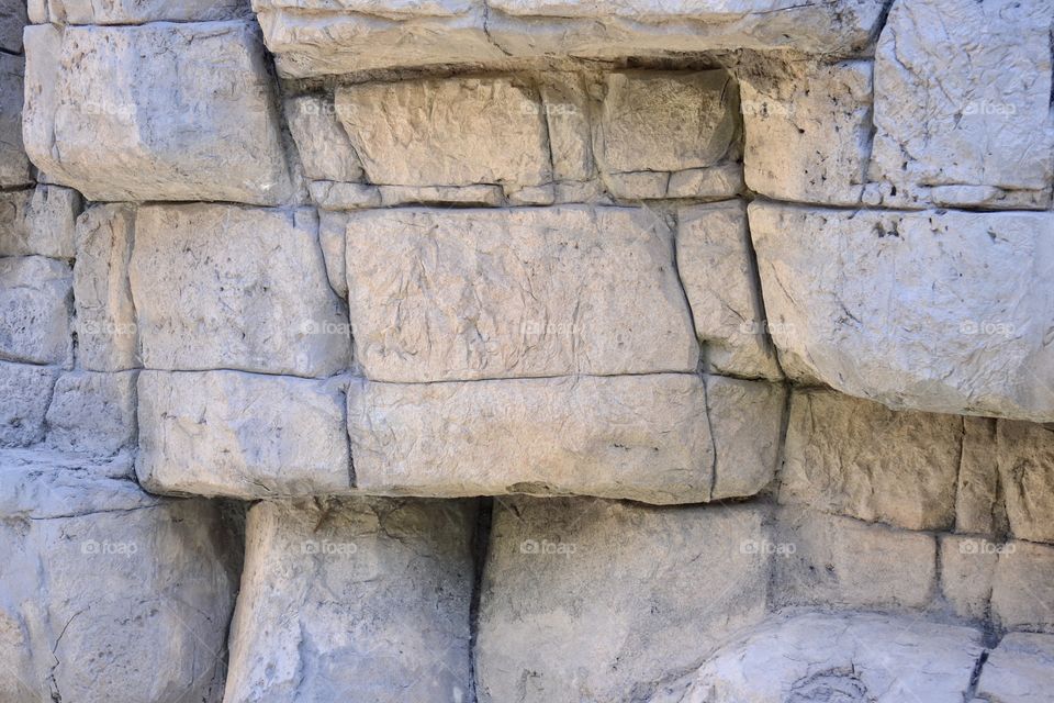 A natural looking rock wall