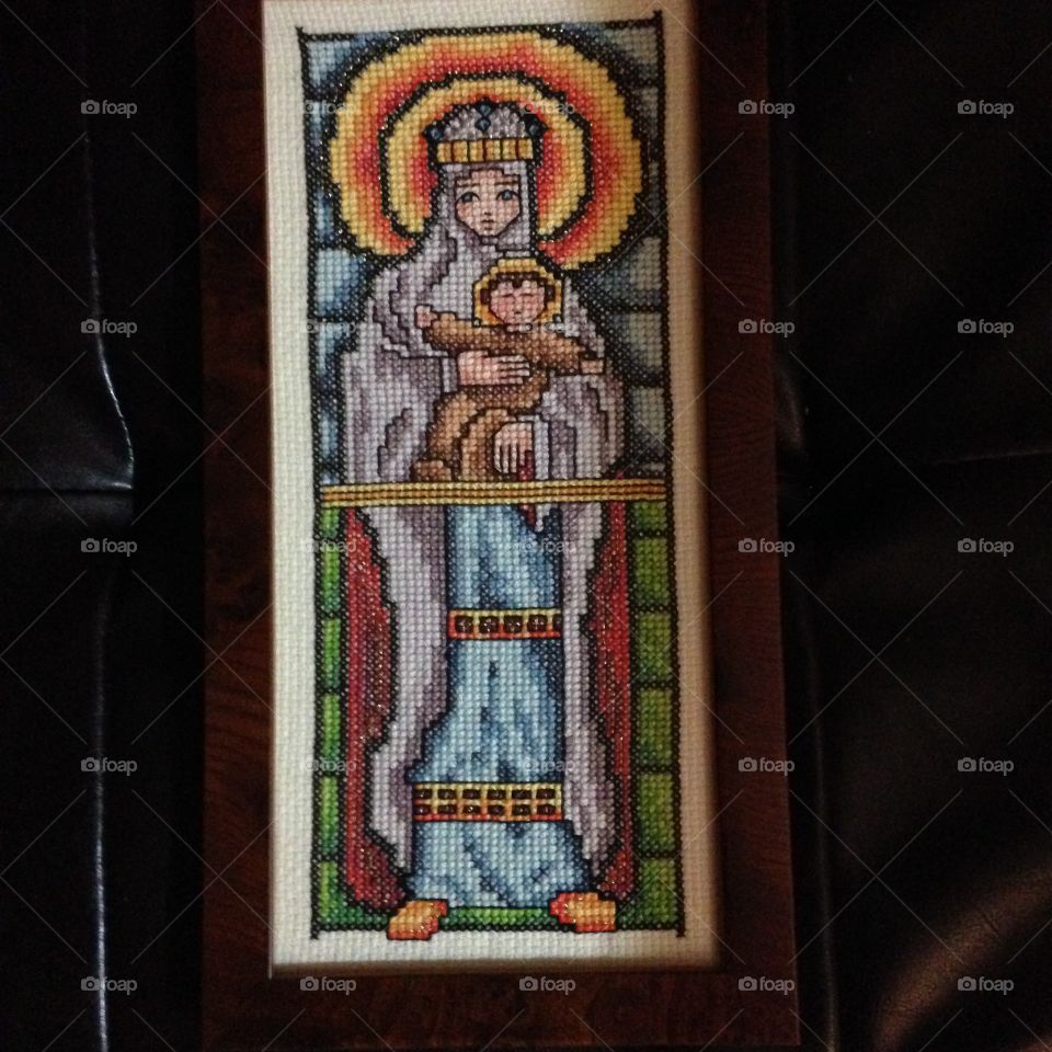 Cross-stitch picture