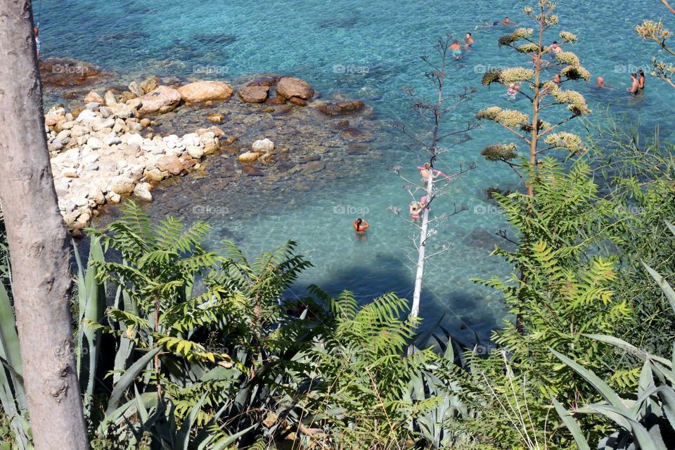 Blue crystal waters in Cyprus 