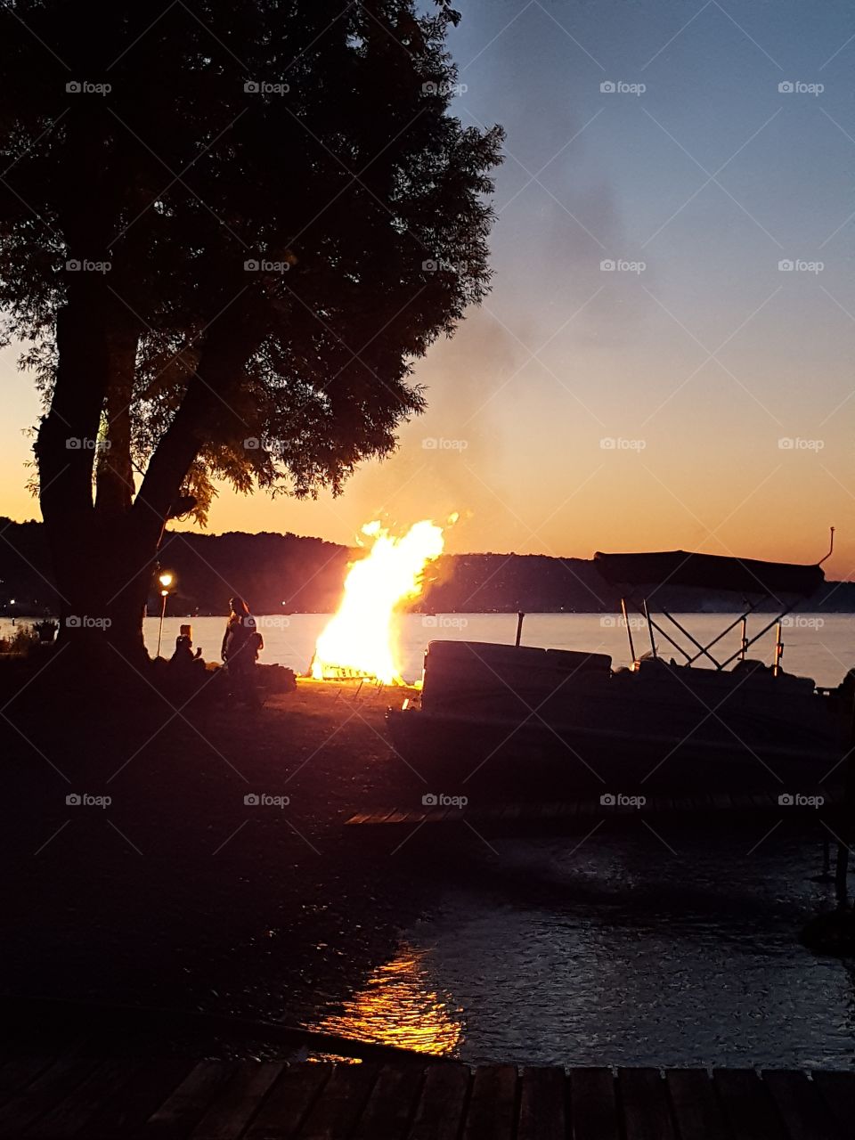 BonFire on Conesus Lake at the annual Ring of Fire July 3rd.