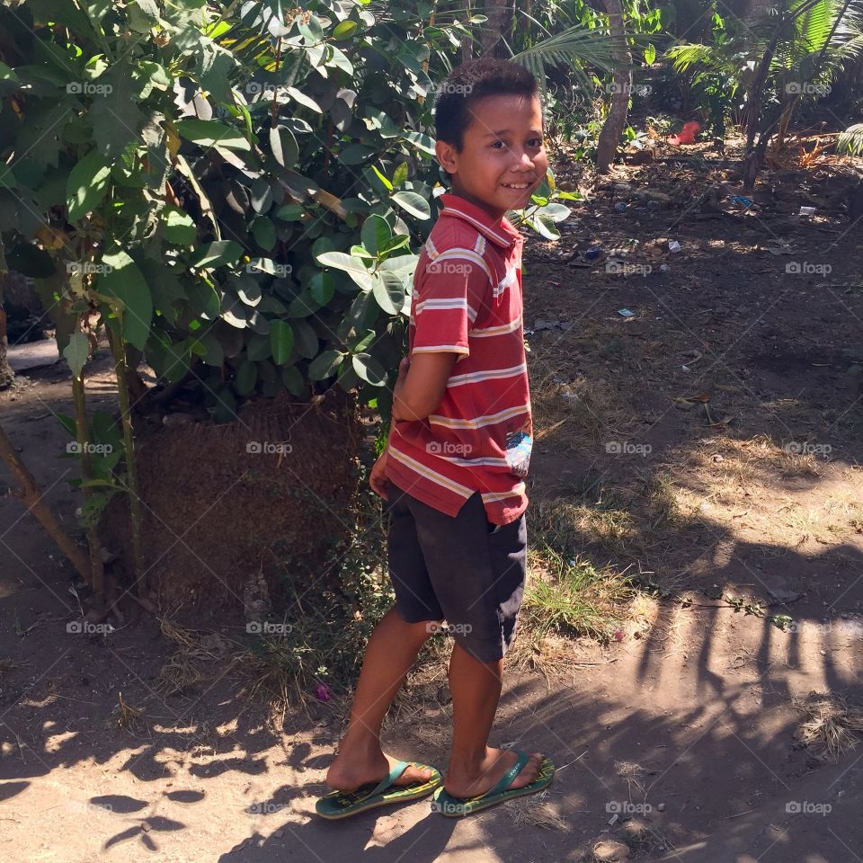 The boy from Nusa Penida. On a trio to Nusa Penida, Bali. 