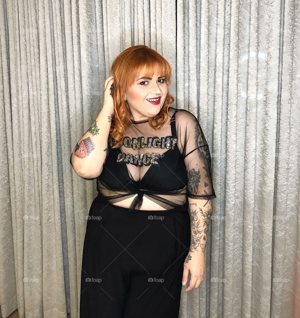 Plus size and ginger Girl tattoo 