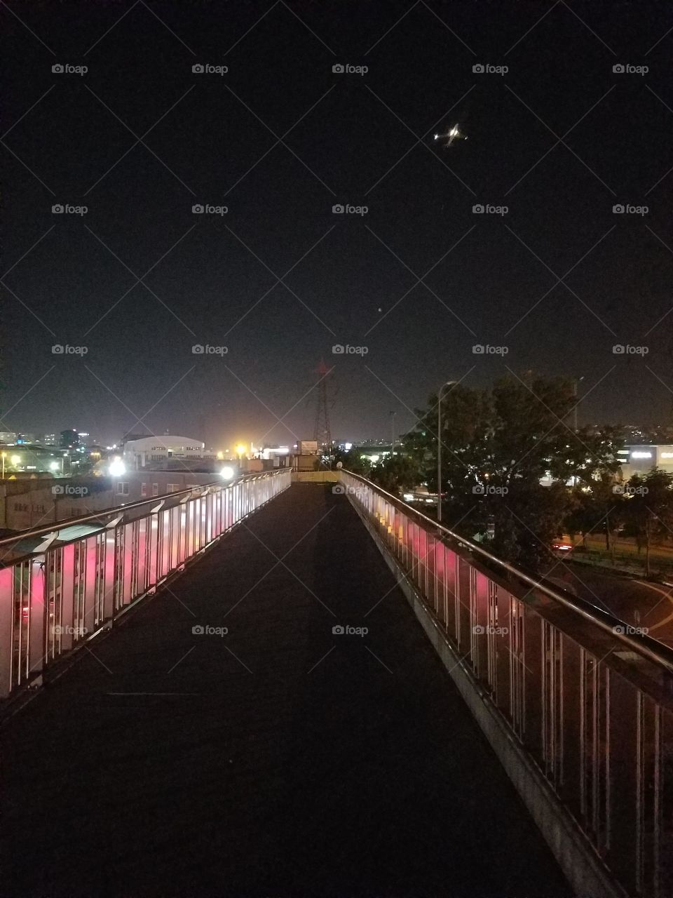 a crosswalk bridge in isranbul