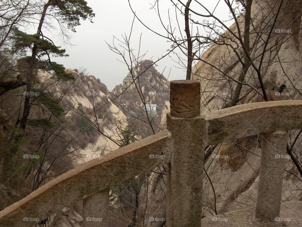 Mt Hua near Huayin in Shaanxi Province China