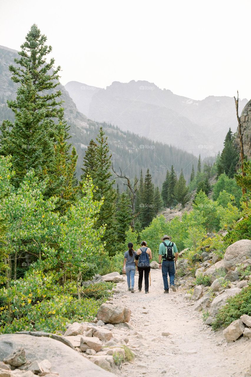 Mountain hiking