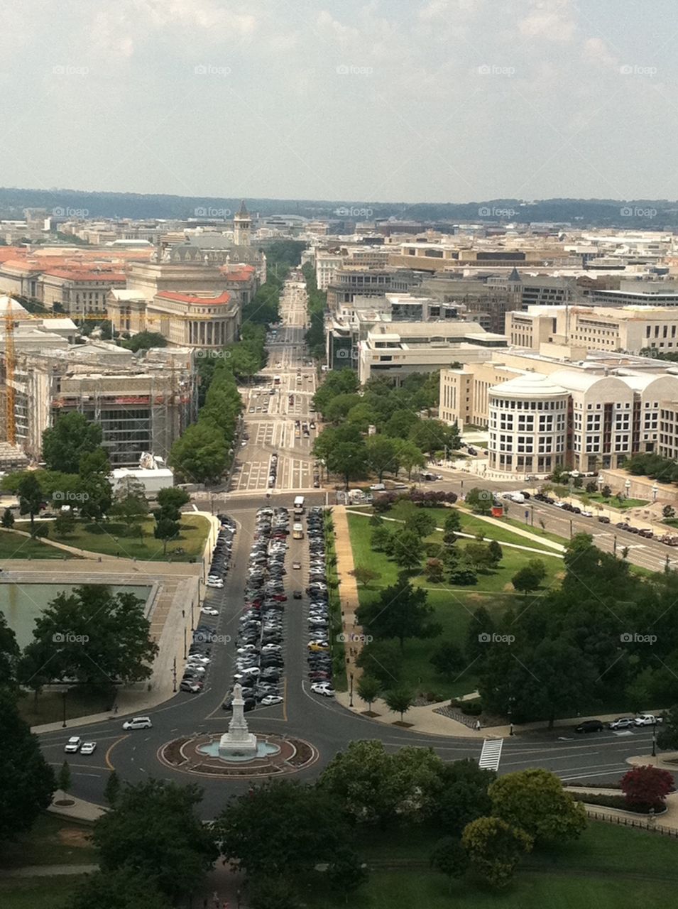 Washington DC view from the Capitol Dome