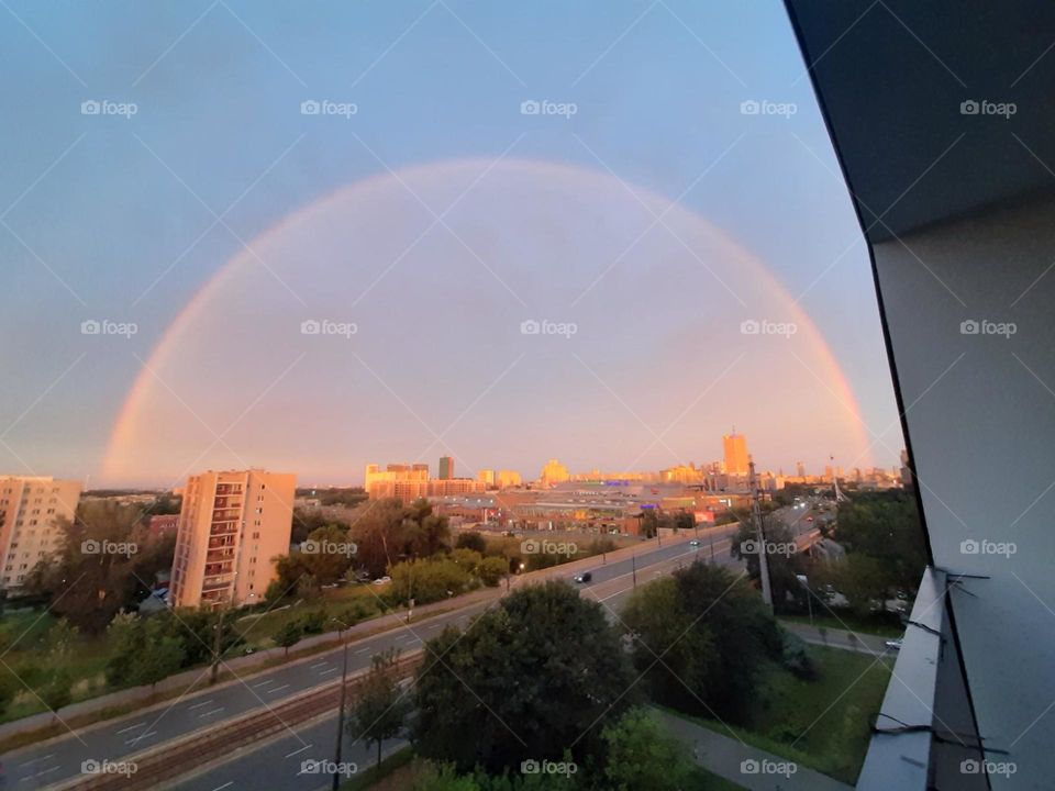 Warsaw's rainbow