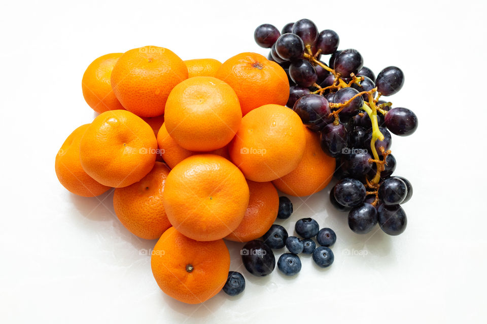 Yummy and colourful fruits on the table