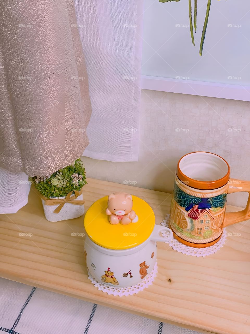 tiny cup with bear