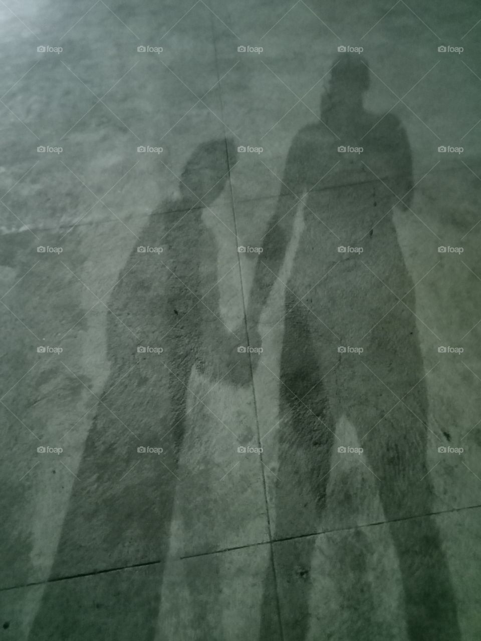 man child shadow image