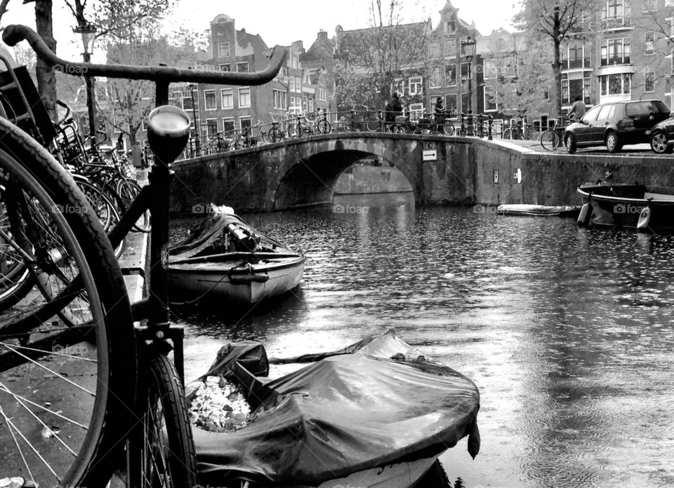 Bikes on canal
