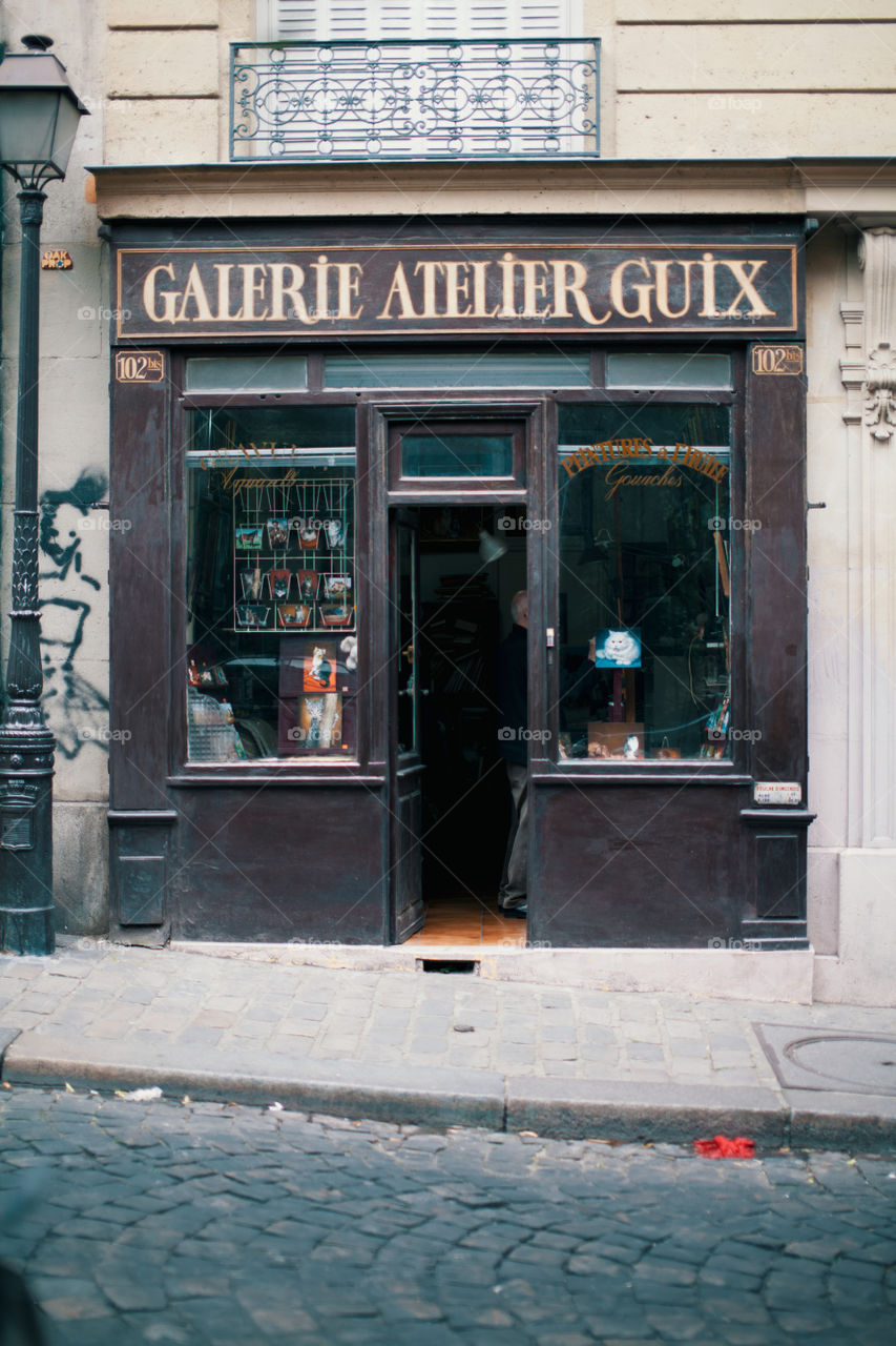 French art gallery door