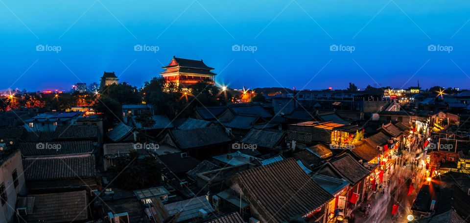 Beijing city night scene