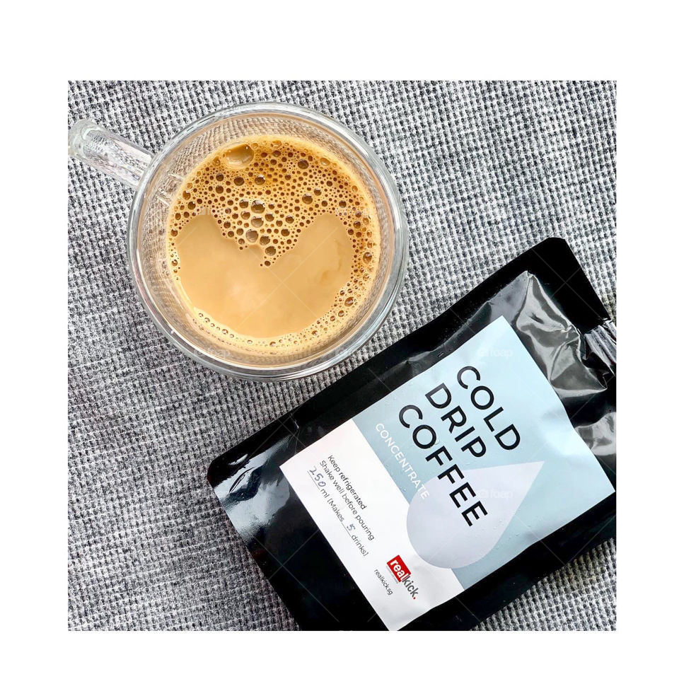 Cold drip coffee concentrate for strong brew 