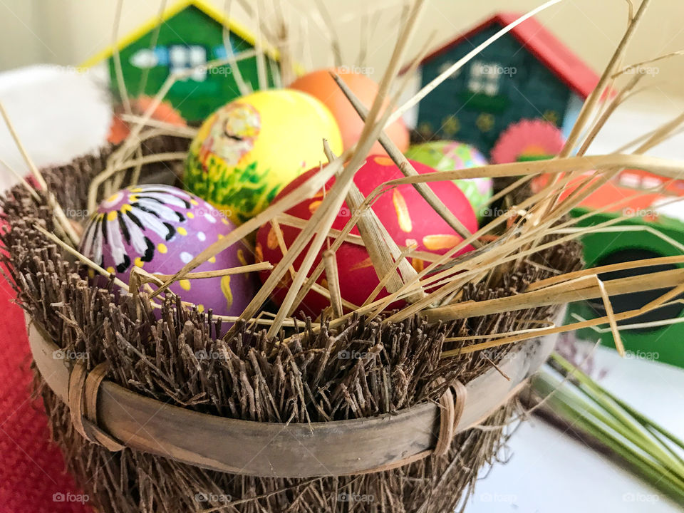 Colorful Easter egg Celebration