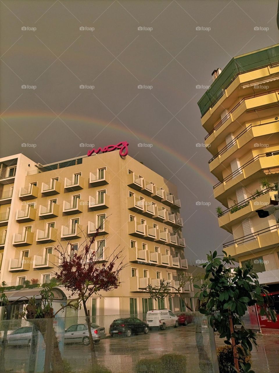 winter time rainy day