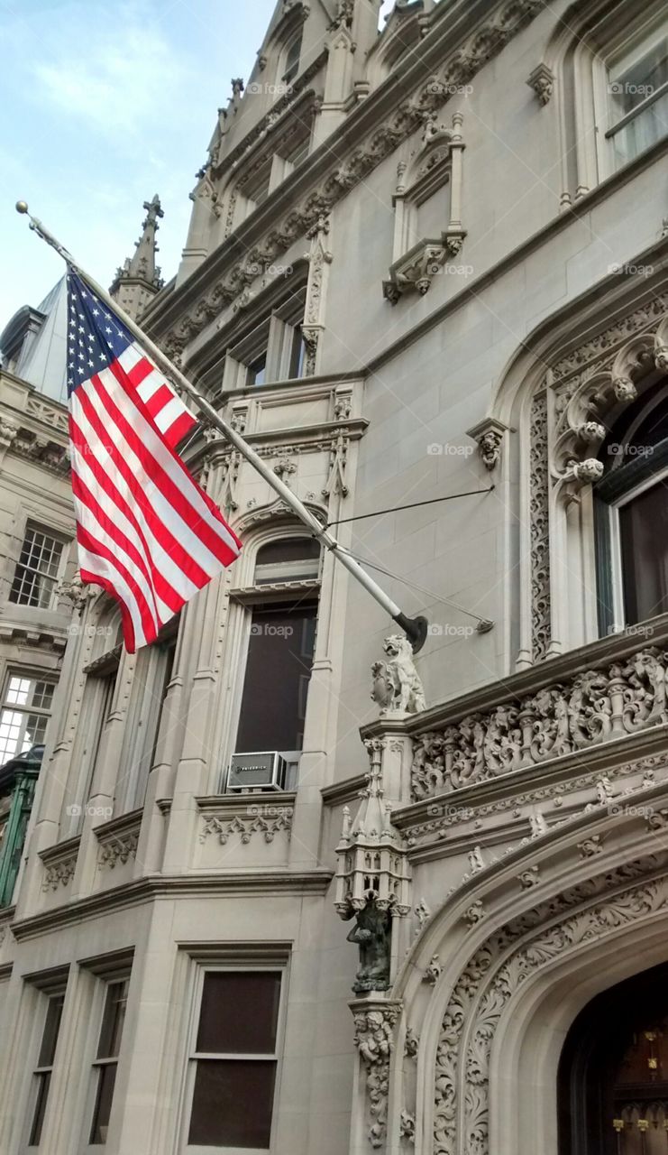 American Flag in NYC