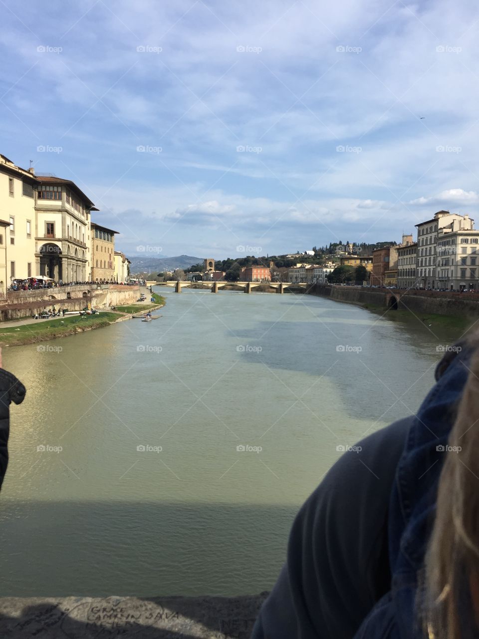 Arno River Running through Florence, Italy