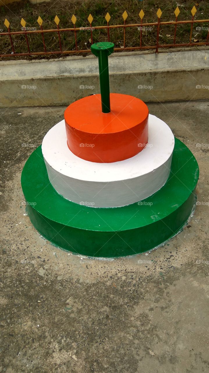 National flag stand settings