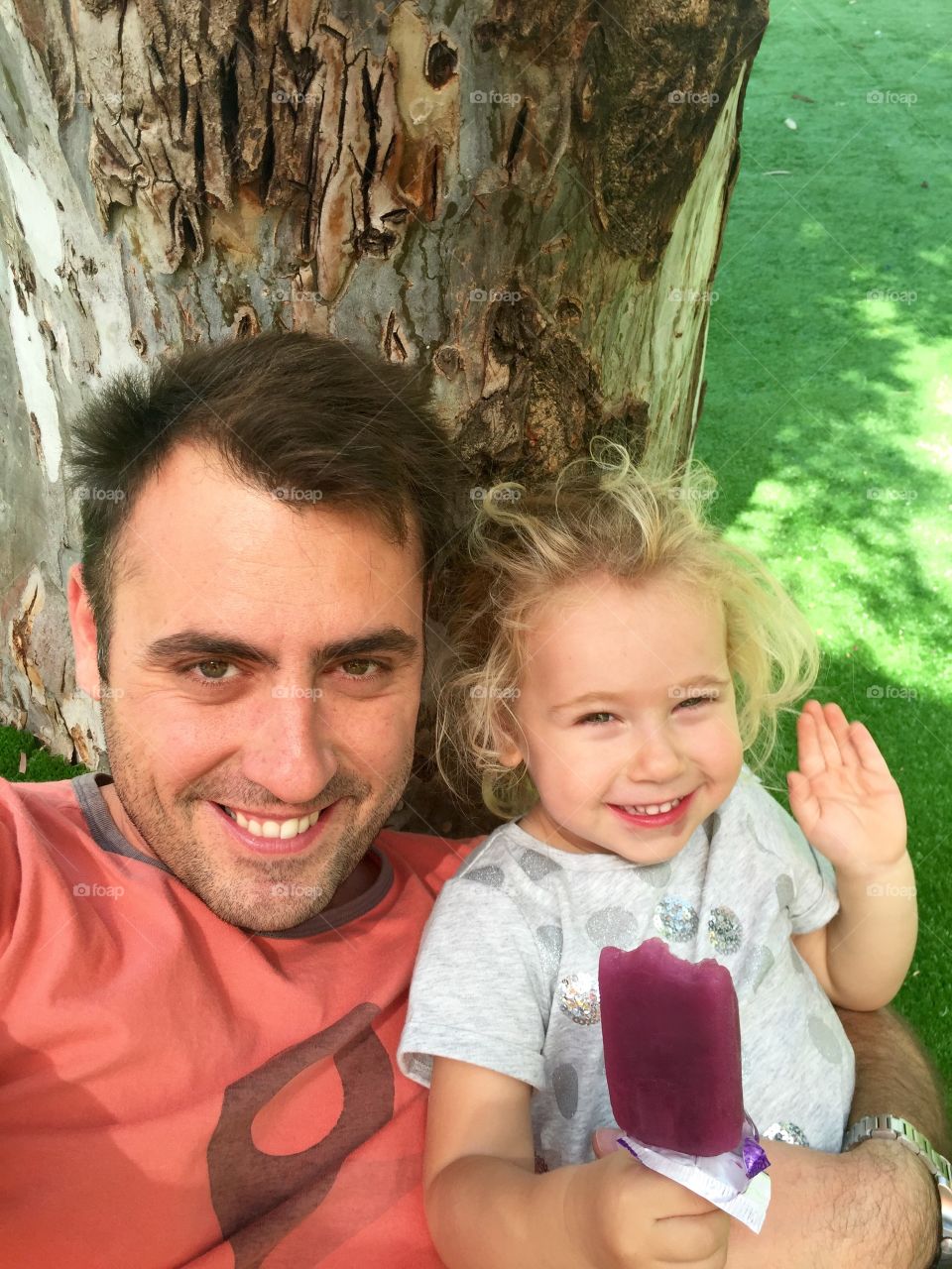 Selfie with daughter 