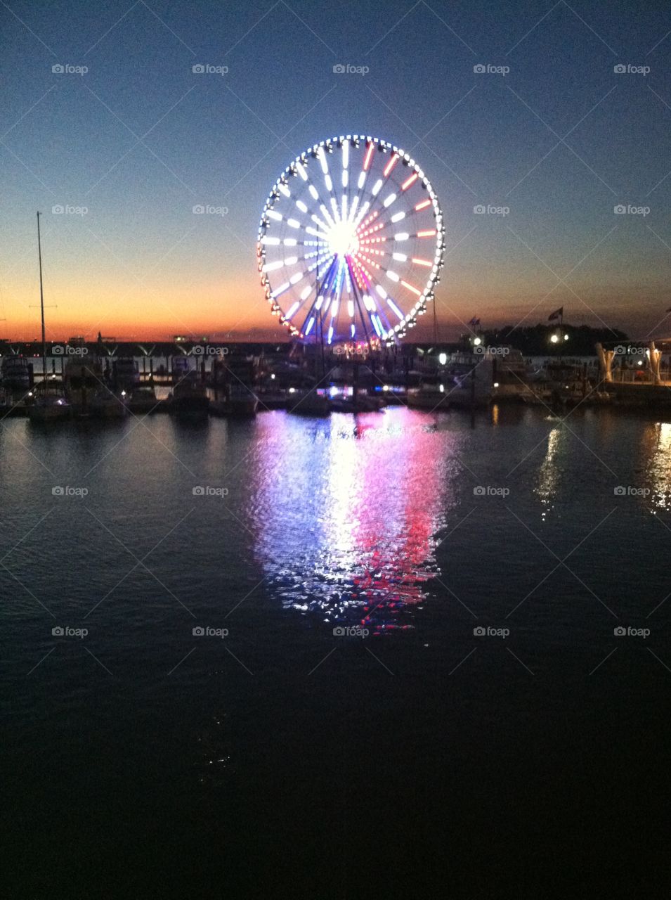 Ferris Wheel Reflection