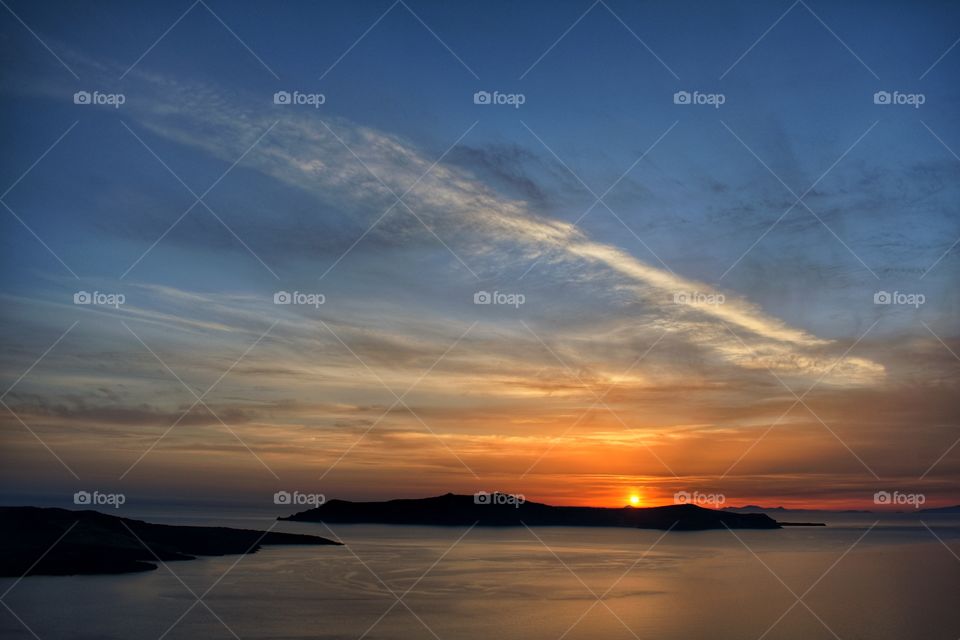 Sunset in Santorini