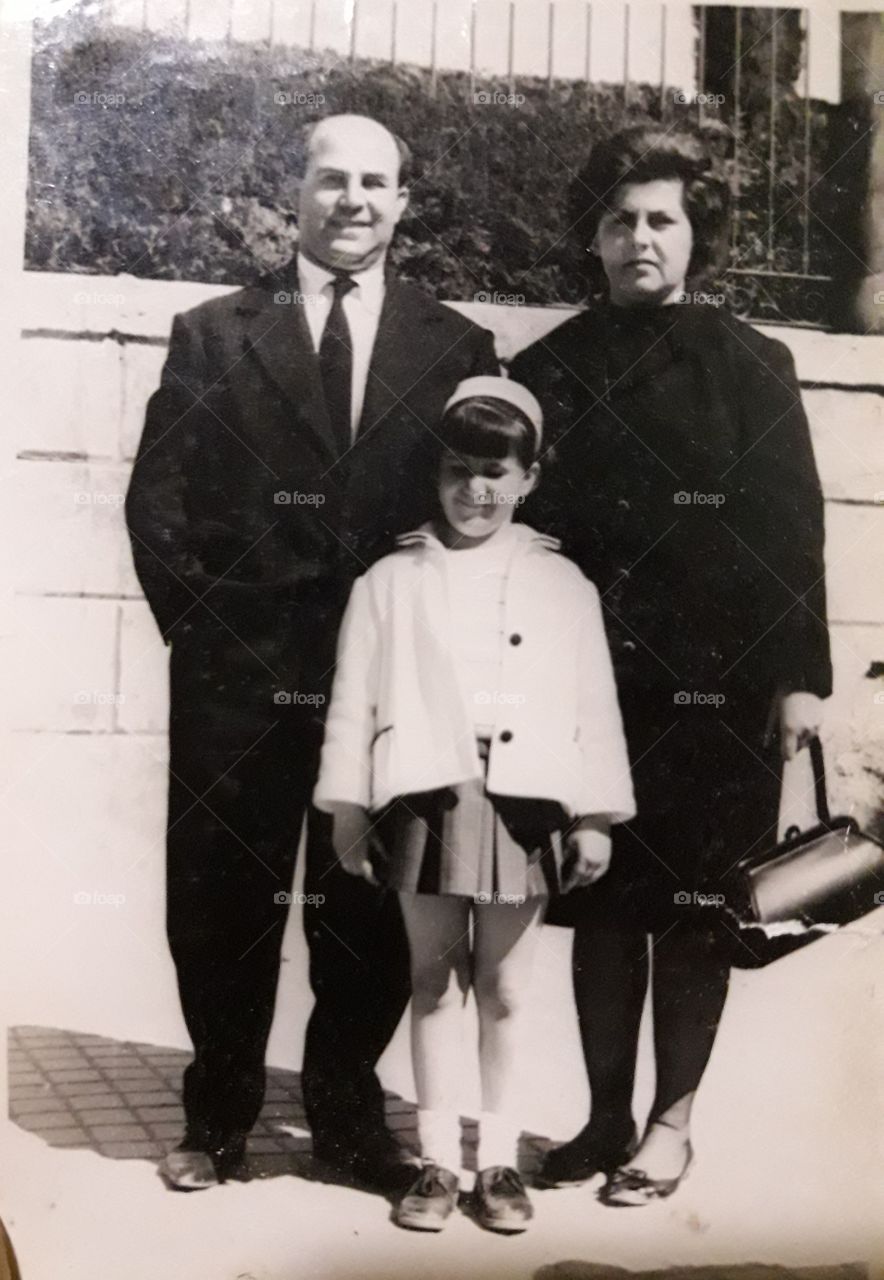 Mis padres y mi hermana, 1965.
