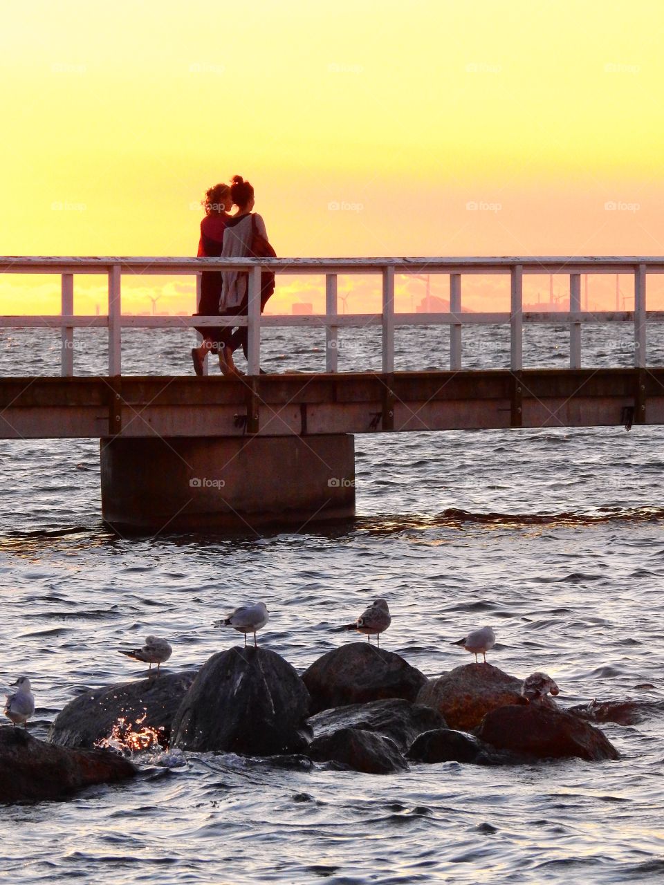 Walking the jetty