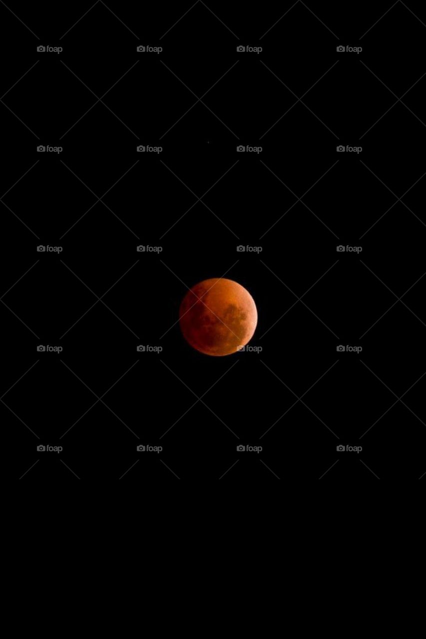 Red moon eclipse