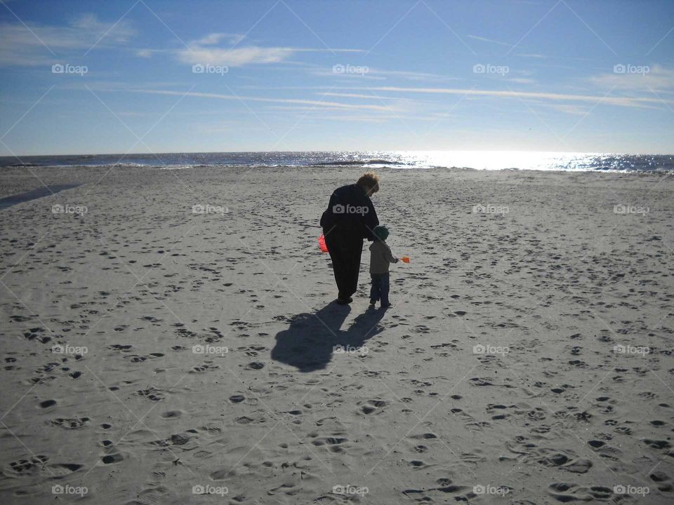 Pair at the beach